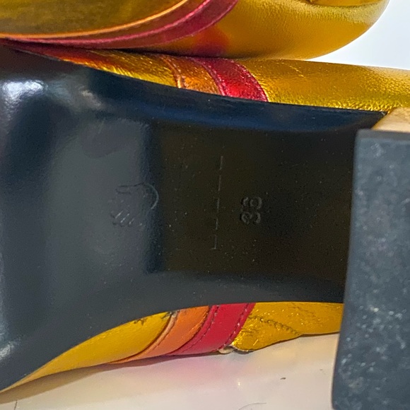 Man Repeller leandra Medine I’m here to party Gold boots 36 - Picture 8 of 10